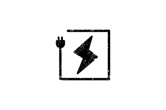 Flash Electrical Retro Logo Template