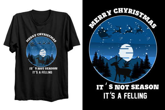 Retro Christmas T Shirt Design for Print