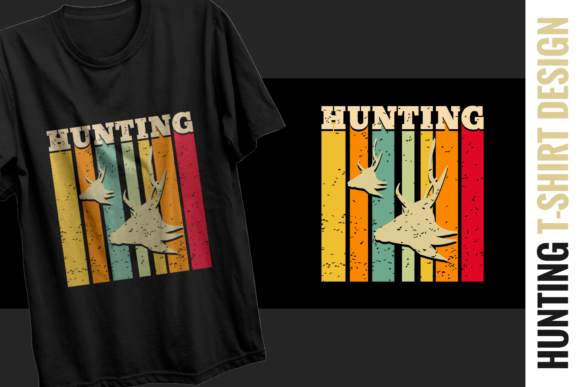 Retro Hunting T-shirt Design