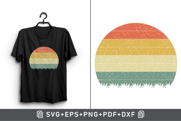 Retro Vintage Sunset Background