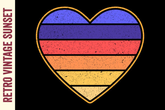 Retro Vintage Sunset Love Graphics