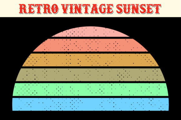 Retro Vintage Sunset Transparent PNG