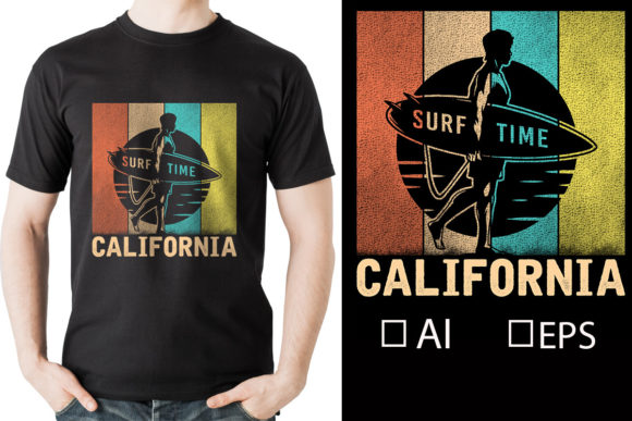Surf Rider Vintage Retro Style