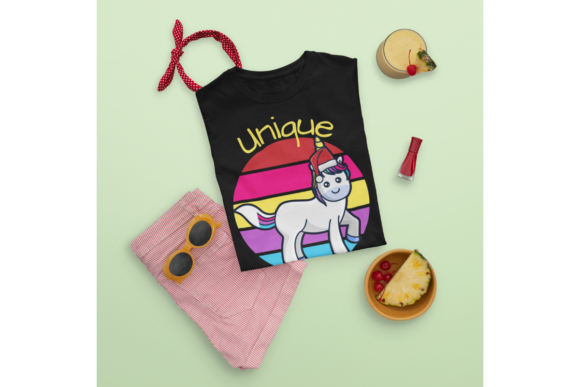 Unique Unicorn Christmas Retro Sunset