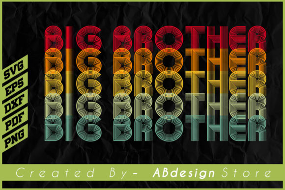 Vintage Retro Big Brother Sublimation